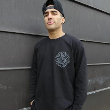 Black Longsleeve T-Shirt Grey Bpsl